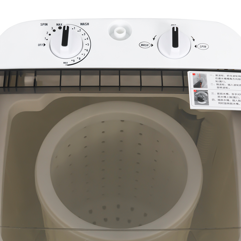 Máquina de lavar roupa compacta Lux, conveniente e portátil, função Washing&Spinning com banheira giratória removível, carga surpreendentemente espaçosa